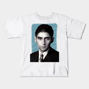 Novelist Franz Kafka illustration Kids T-Shirt